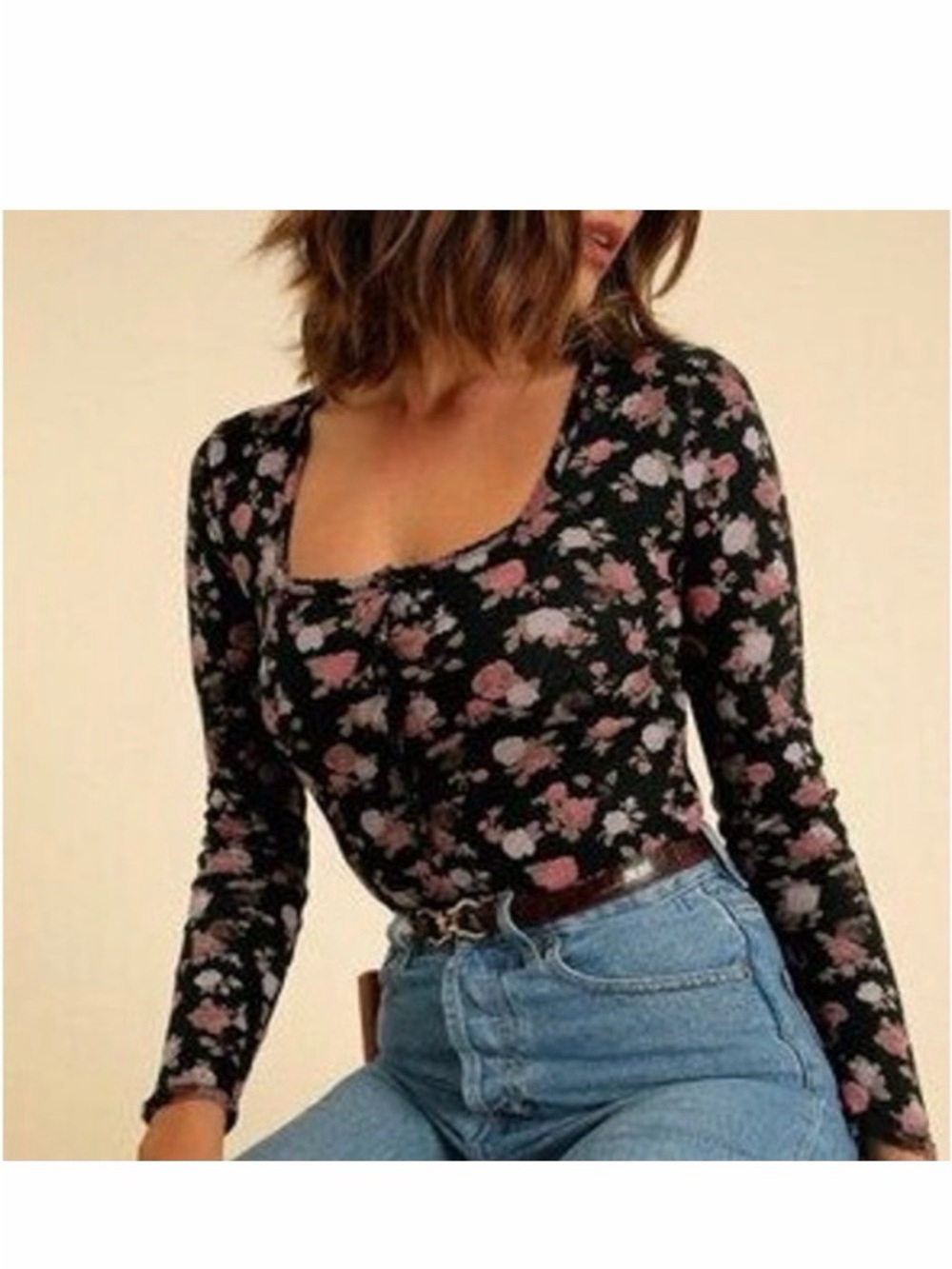 Rouje Square Neck Top